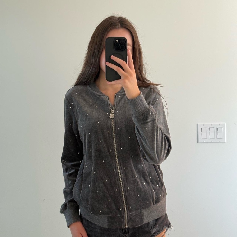 Michael Kors Gray Studded Women's Jacket